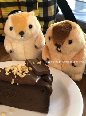 日本AMUFUN正版amuse土拨鼠吱吱叫bibi响发声可爱萌挂件礼物包邮