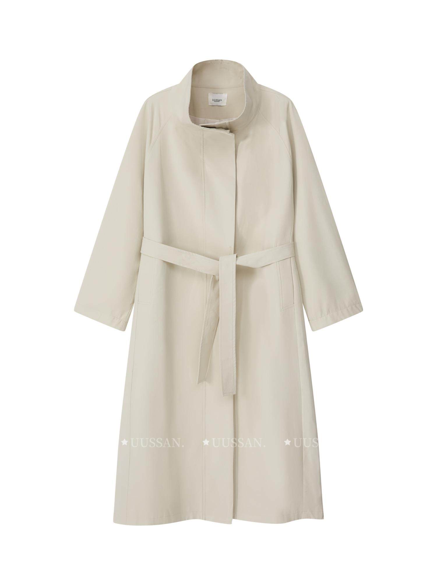 uussan "随心所欲"lc风 莱赛尔加长款oversize风衣女士宽松外套