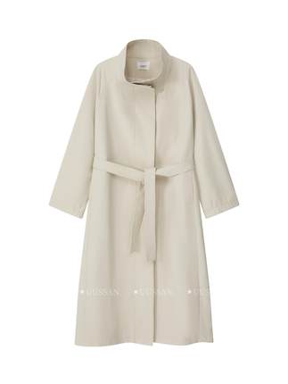 UUSSAN “随心所欲”LC风 莱赛尔加长款oversize风衣女士宽松外套