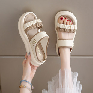 品牌断码配裙子凉鞋女款2026新款夏季外穿百搭软底不累脚凉拖鞋女