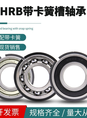 HRB哈尔滨轴承带卡簧槽 6207 6208 6209 6210 6211 6212 6213 NR