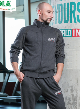 JOOLA优拉尤拉乒乓球服男女款长袖套装秋冬季套服保暖卫衣726 728