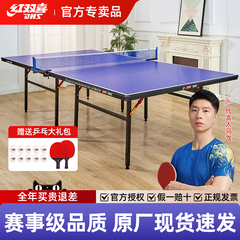 红双喜乒乓球桌折叠家用标准室内兵乓球台T3616家庭用兵兵球桌子