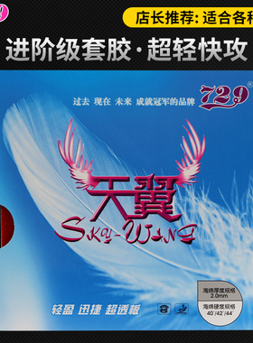 正品友谊729天翼乒乓球套胶预置内能天翼胶皮套胶超轻乒乓球反胶