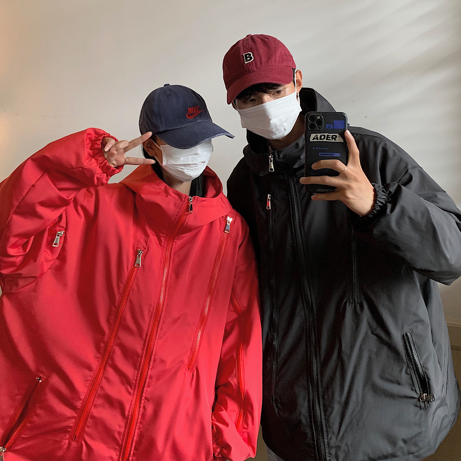主推情侣装秋冬新款加厚夹棉连帽冲锋衣外套棉服D228P118女类,男装夹克,电商A335-1（原A458）
