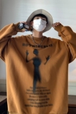 2022秋装新品小人印花情侣卫衣外套上衣D222P48男，女装短外套，电商A335-1（原A458）