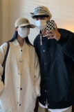 情侣装秋冬新款同色系夹棉加厚字母绣花棒球服外套D227P118男类，女装短外套，电商A335-1（原A458）