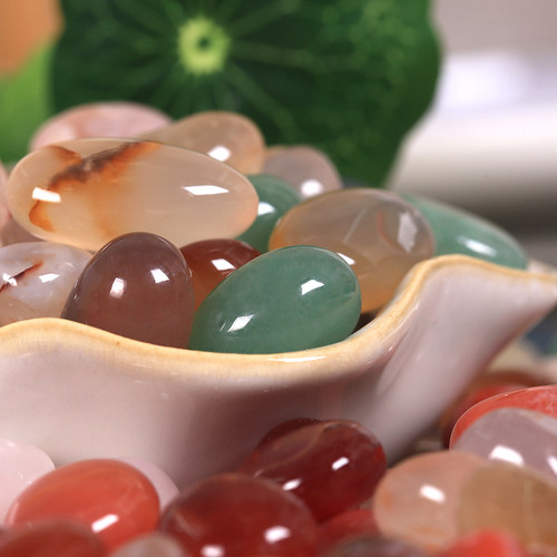 玛瑙天然盆栽乌龟鱼缸园林雨花石