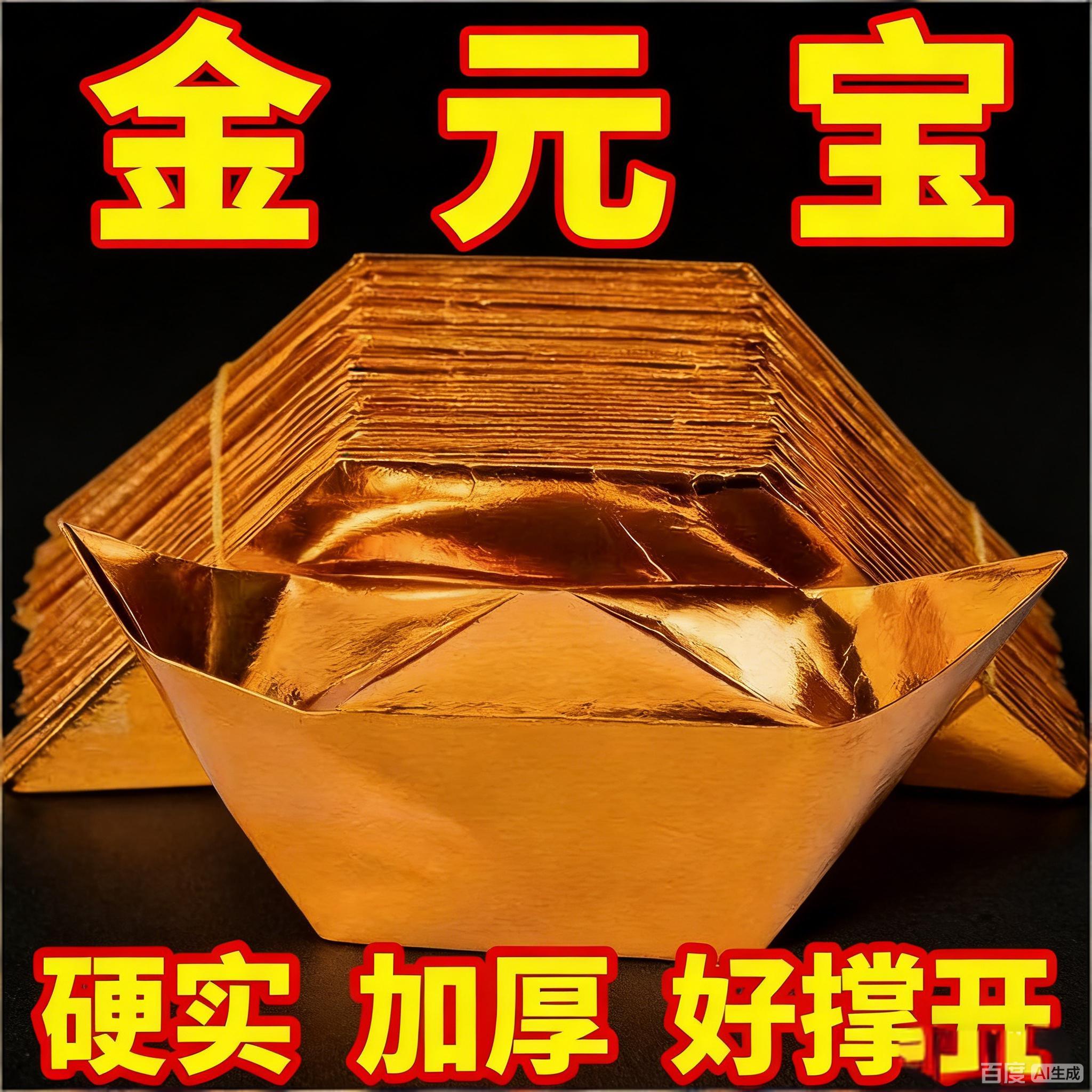 元宝半成品手工折纸锡箔纸元宝
