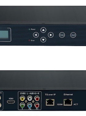 高标清有线大卡接收机RF+ASI+IP入AV+HDMI+SDI+YPbPr+IP+ASI出2CI