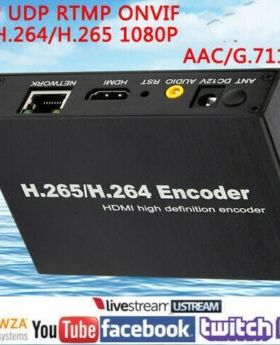 H.265/264 HDMI编码器HTTP,UDP,RTSP,RTMP直播ONVIF连NVR,vms4200
