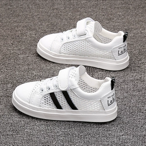 Детская белая обувь для мальчиков, кроссовки, летняя спортивная обувь, 2022