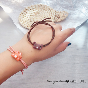 网红可爱泡泡机头绳蠢萌小动物头饰送男友发绳手链两用送给小祖宗