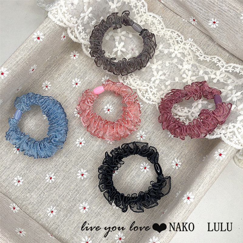 基础蕾丝发绳网红ins不伤发皮套防滑马尾纯色发饰高弹力橡皮筋女,饰品/流行首饰/时尚饰品新,发饰,淘宝优惠券,粉丝福利购,淘宝优惠卷