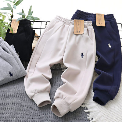 2026春男童韩版小马运动卫裤
