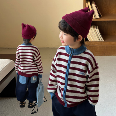 男童毛衣开衫外套秋款