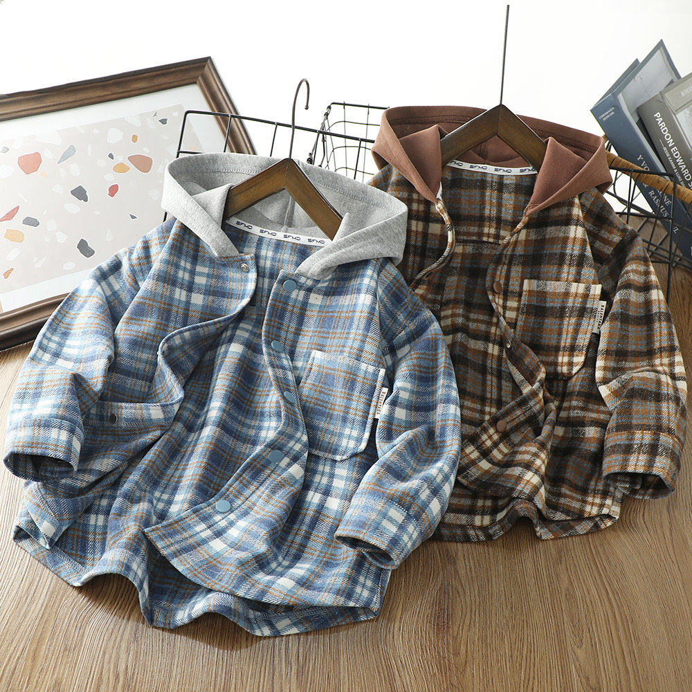男童磨毛格子衬衫春秋外套2025秋季新款中大童衬衣休闲上衣 9191,童装/婴儿装/亲子装,普通外套,淘宝优惠券,粉丝福利购,淘宝优惠卷
