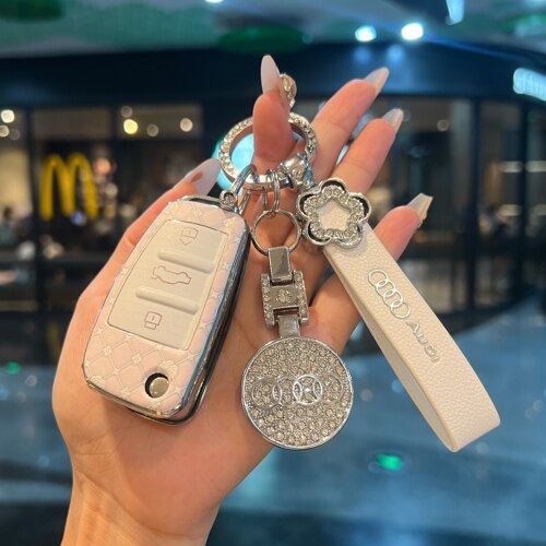 奥迪女款Q3折叠高级感钥匙套专用