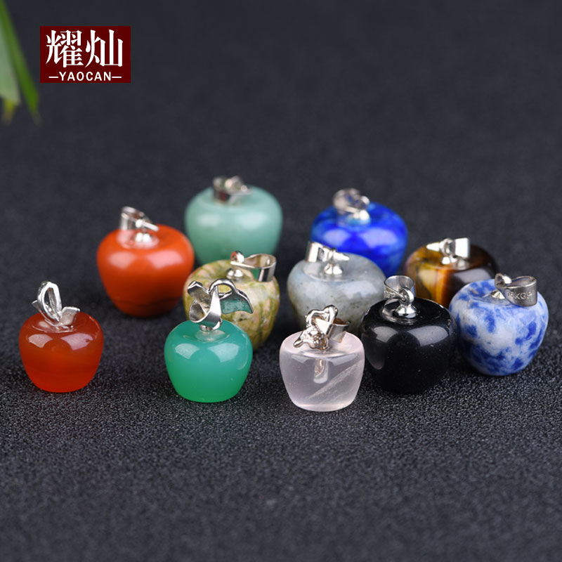 东陵玉粉晶吊坠饰品红竹石