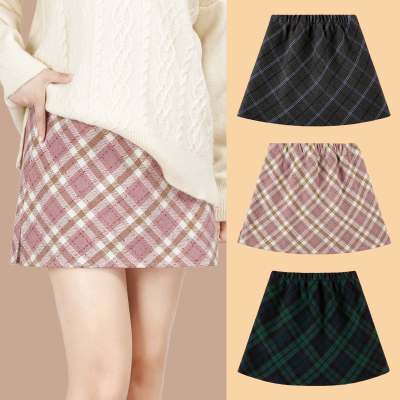 2025新款格子半身裙女