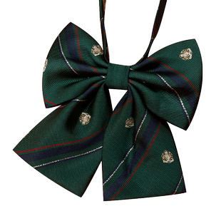 jk领结女制服配件衬衫衣服水手服领口装饰绿色学院风毕业照蝴蝶结