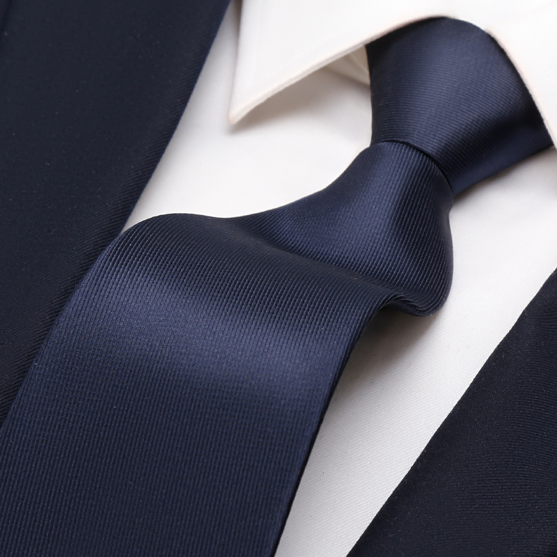 蓝色领带正装商务拉链式结婚新郎