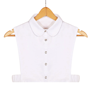 假领子女百搭假领春季配毛衣卫衣衬衫娃娃领衣领装饰内搭白色假领