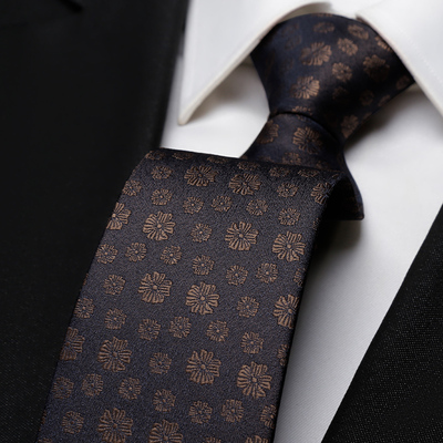 高档男士领带复古花纹结婚新郎