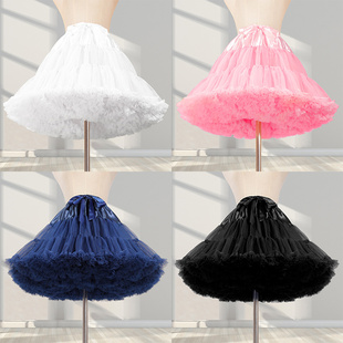 裙撑Lolita暴力卡门狗短女仆35 洛丽塔日常 50CM软纱暴力蓬蓬短款