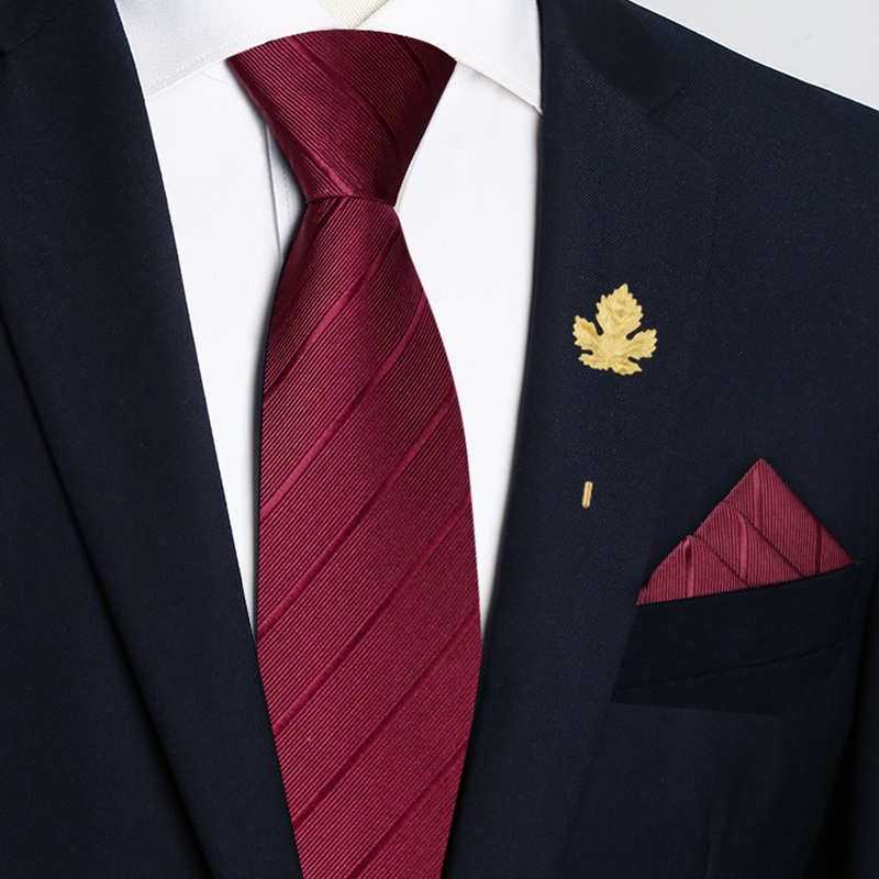 拉链式领带结婚免打结红色年轻款