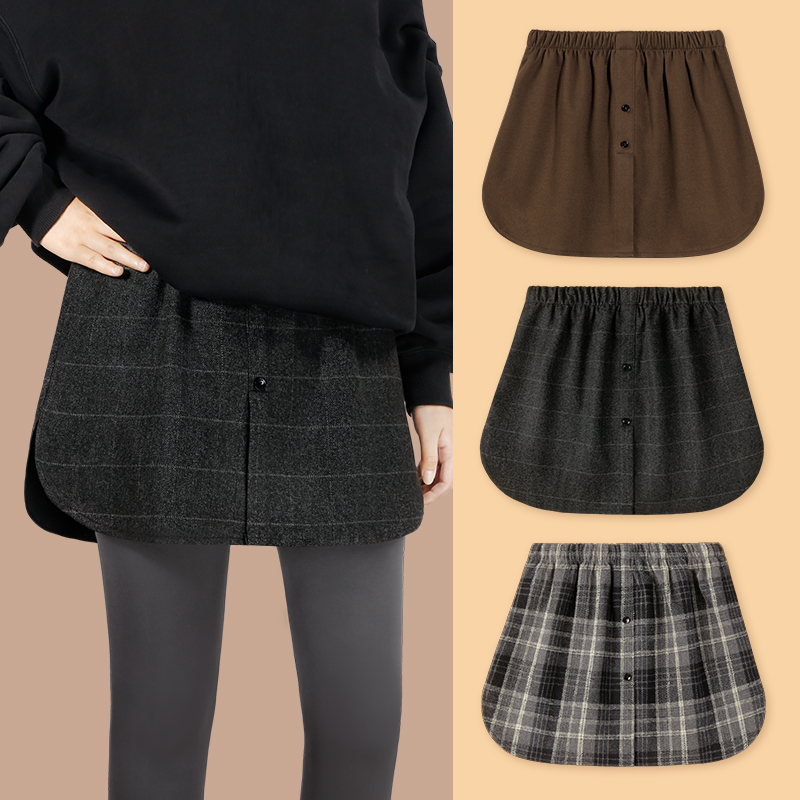 LZDA短款冬季屁帘女大码胖mm遮臀