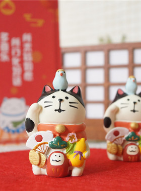 招财猫日式风纳福开运公仔摆件