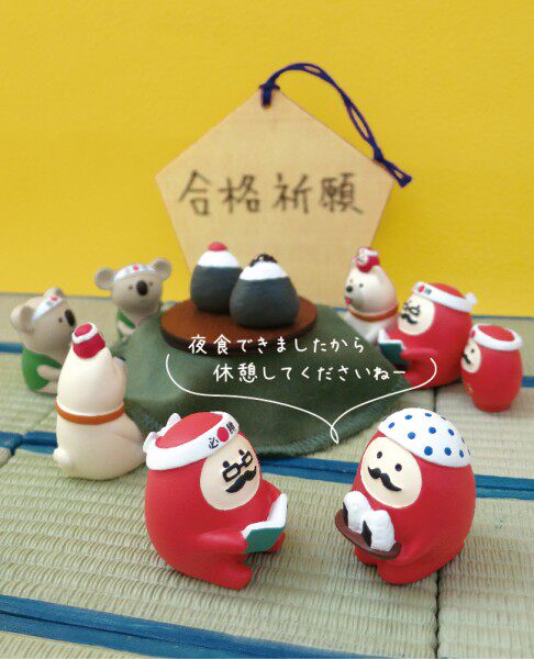 圻诺家 考试合格祈愿系列公仔摆件 祈福必胜猫咪合格达摩摆件