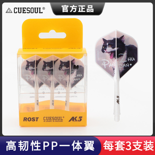 Q獣朱艳 CUESOUL 框框 镖手定制款 AK5一体小方叶镖翼赛级飞镖尾翼