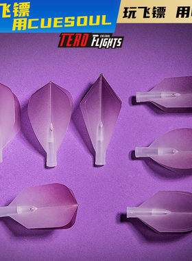 CUESOUL/Q獸专业比赛AK4旋转紫色渐变尾翼AK7弹簧镖杆标杆飞镖叶