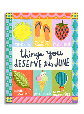 【一口价】插画师Abbie Rosie英文花朵客厅装饰画挂画复刻版画芯