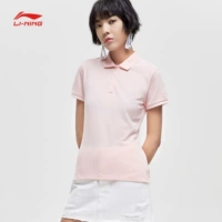 Áo thun nữ tay ngắn Li Ning 2019 hè mới ve áo thoáng khí POLO áo sơ mi thể thao giản dị APLP032 - Áo polo thể thao áo polo levis
