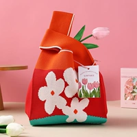 Подарочный пакет Festival Goddess [цветок красный+тюльпаны 1]