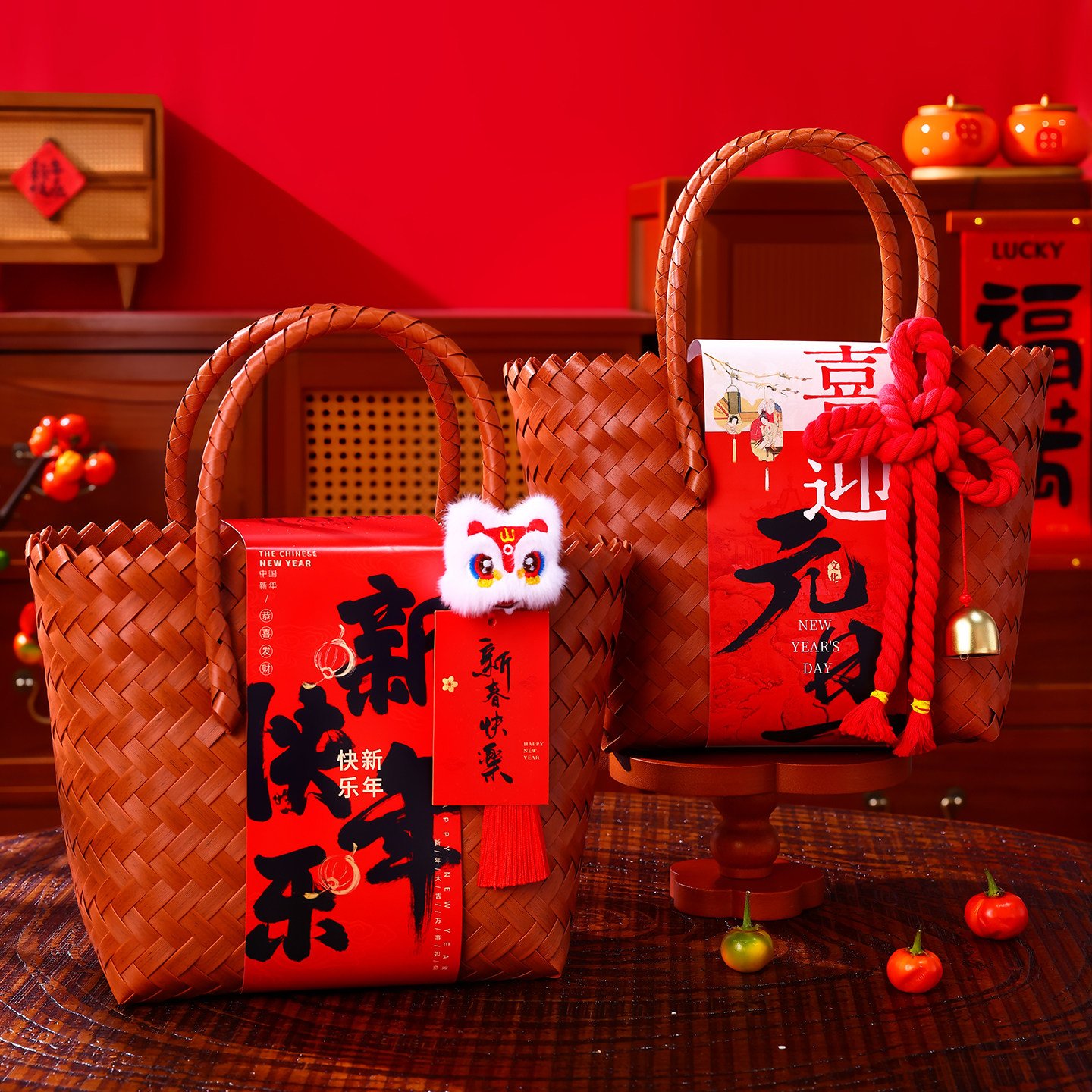 2026新款创意礼品袋编织篮子