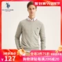 Hoa Kỳ POLO ASSN. Áo len nam áo len cotton mùa xuân và áo thun cổ tròn mùa thu - Cặp đôi áo len áo len gile