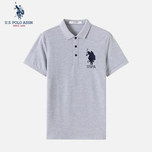 USPA男士夏季短袖休闲POLO衫