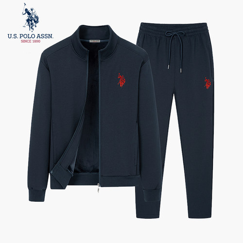 USPA春秋卫衣两件套运动休闲套装