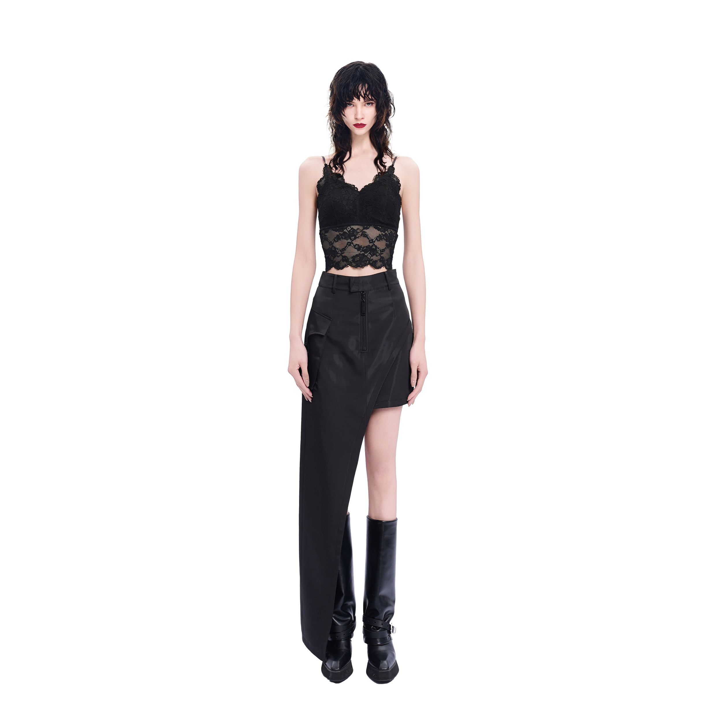 KUNSWEAR/琨丝薇尔26SU 夏季时尚气质百搭显瘦高腰工装半身裙