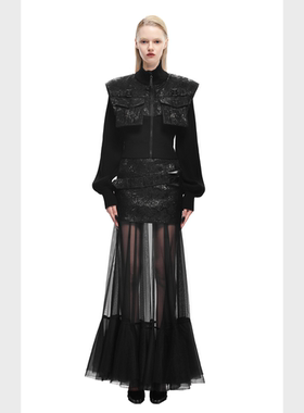 KUNSWEAR/琨丝薇尔25FA 复古时尚女装上衣拼接设计工装短外套