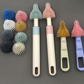 硅胶奶嘴清洗刷新生婴儿专用洗奶嘴小刷子替换头奶嘴刷配件清洁刷