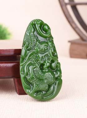 飞龙在天籽料挂件新疆和田玉