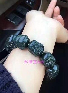 笑佛十八罗汉男女款新疆和田玉