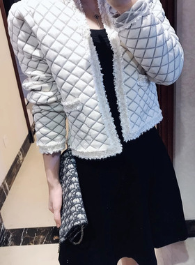 maSandeIOR短外套2020秋冬格子修身开衫女SFPCA00261