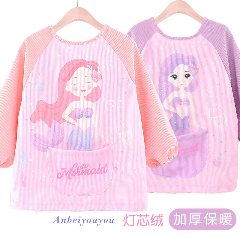 儿童秋冬季灯芯绒罩衣女童防脏女孩罩衫长袖反穿衣女宝宝吃饭围兜,童装/婴儿装/亲子装,反穿衣/罩衣,淘宝优惠券,粉丝福利购,淘宝优惠卷