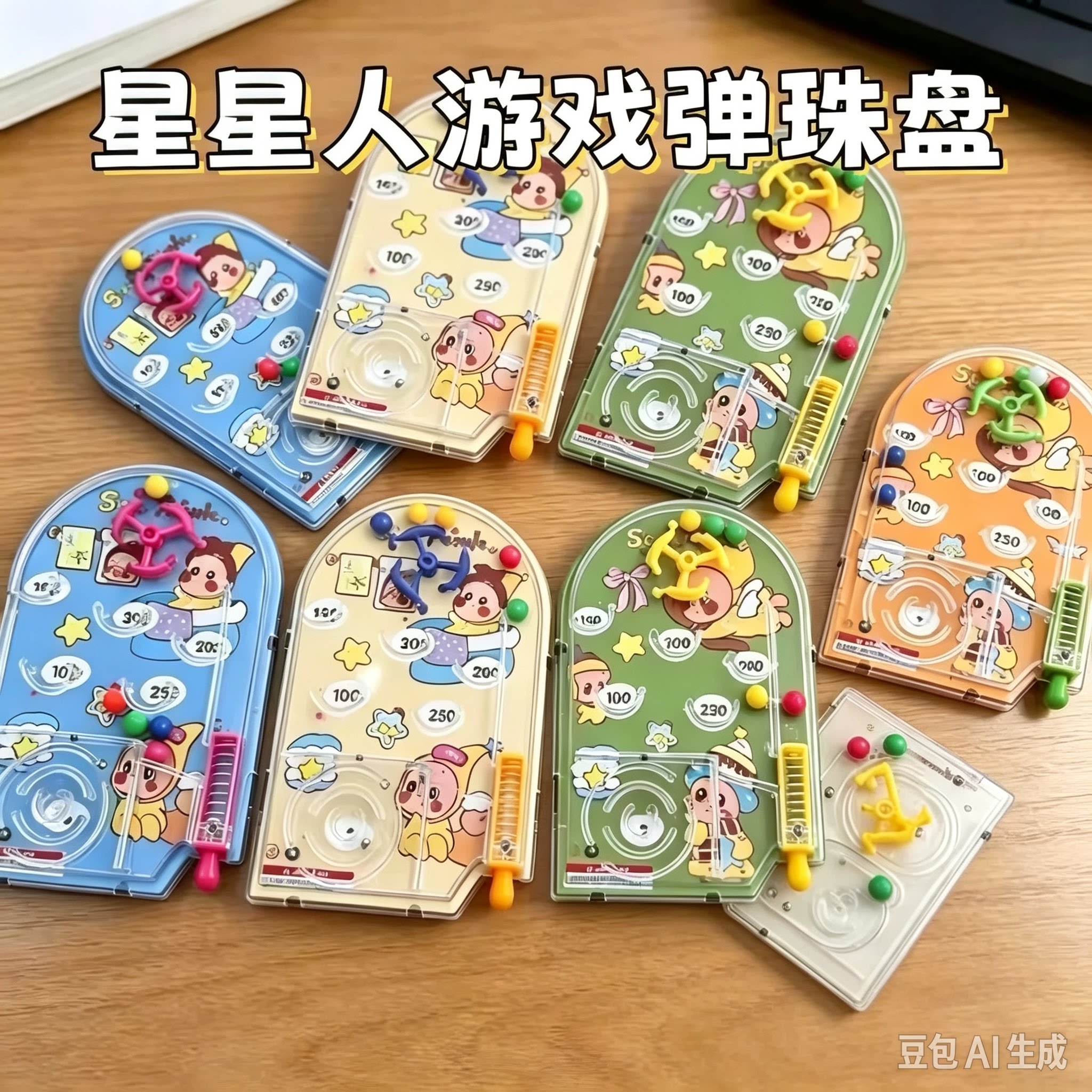 星星人弹珠盘迷宫幼儿园玩具